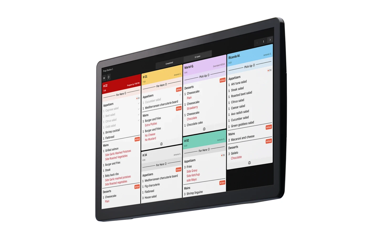Square Kitchen Display System 10.1 inch touchscreen
